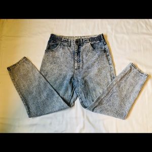 Vintage acid washed Lee high rise jeans